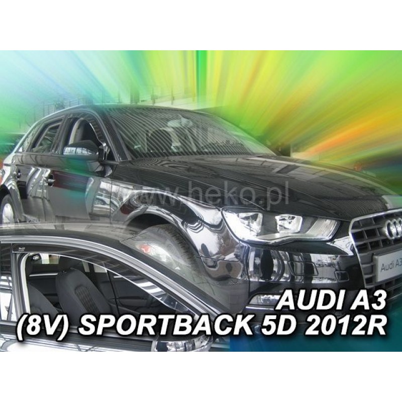 Ανεμοθραύστες AUDI A3 Sportback (2012-2020) 5 πορτο - 4 τμχ. εμπρός και πίσω, Heko
