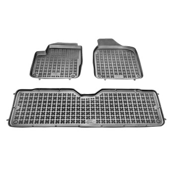 Λαστιχένια πατάκια FORD Galaxy (1995-2006) / VW Sharan / SEAT Alhambra (1995-2010) - τύπου σκαφάκι - 3τμχ., Rezaw Plast
