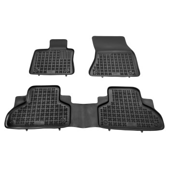 Λαστιχένια πατάκια BMW X5 F15 (2013-2018) / BMW X6 F16 (2014-2019) - τύπου σκαφάκι - 3τμχ., Rezaw Plast