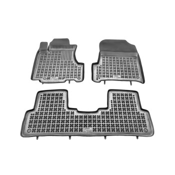Λαστιχένια πατάκια HONDA CR-V III (2007-2012) - τύπου σκαφάκι - 3τμχ., Rezaw Plast