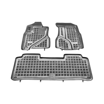 Λαστιχένια πατάκια HONDA CR-V II (2002-2006) - τύπου σκαφάκι - 3τμχ., Rezaw Plast