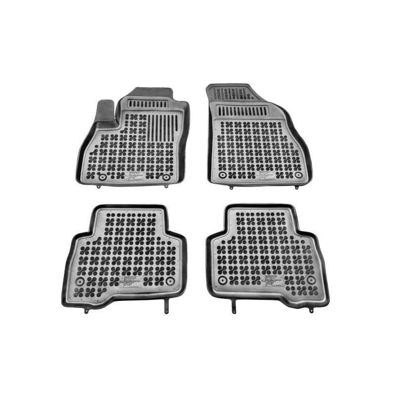 Λαστιχένια πατάκια CITROEN Nemo (2008- 2017) / FIAT Fiorino Van / Qubo / PEUGEOT Bipper (2007-2020) - τύπου σκαφάκι - 4τμχ., Rezaw Plast