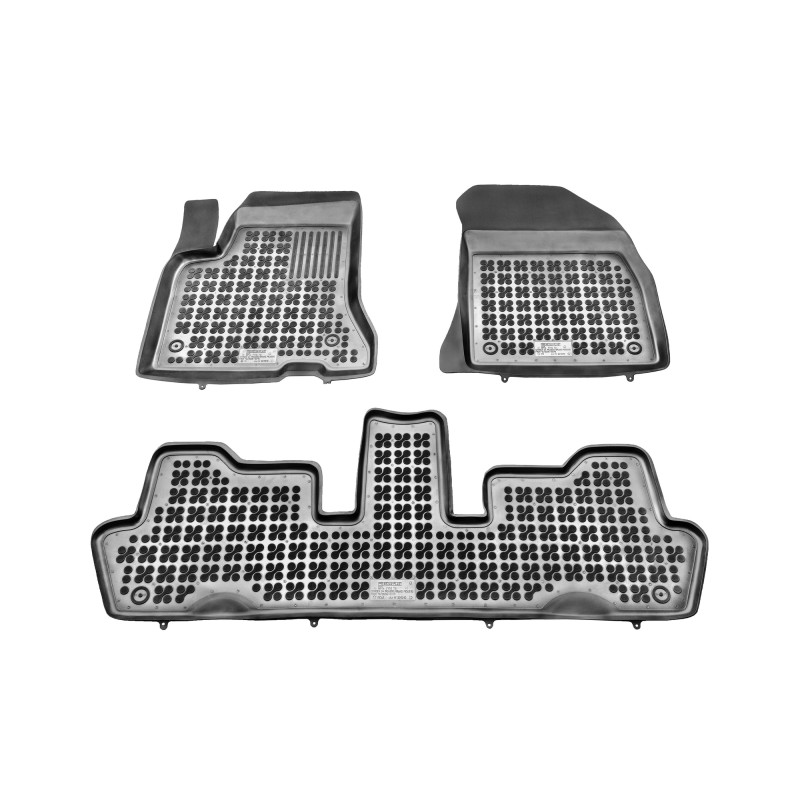 Λαστιχένια πατάκια CITROEN C4 Picasso I / Grand Picasso I (2006-2013) - τύπου σκαφάκι - 3τμχ., Rezaw Plast
