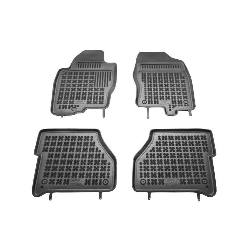 Λαστιχένια πατάκια NISSAN Navara D40 (2005-2015) - τύπου σκαφάκι - 4τμχ., Rezaw Plast