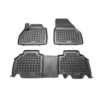 Λαστιχένια πατάκια RENAULT Kangoo II / MERCEDES Citan (2008-2021) - τύπου σκαφάκι - 3τμχ., Rezaw Plast