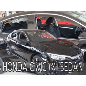 Ανεμοθραύστες Honda Civic X (2017-2021) sedan - 4 τμχ. εμπρός και πίσω, Heko Ανεμοθραύστες Honda Civic X (2017-2021) sedan - 4 τμχ. εμπρός και πίσω, Heko
