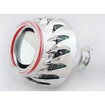 Bi xenon προτζέκτορες 2.5'' Morimoto Mini Spiral - με λευκό εσωτερικό και πράσινο εξωτερικό δαχτυλίδι