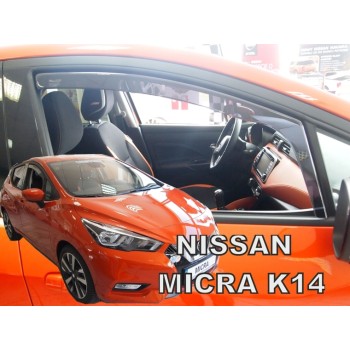 Ανεμοθραύστες Nissan Micra Κ-14 (2017+) 5 πορτο - 2 τμχ. εμπρός, Heko