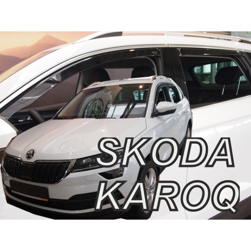 Ανεμοθραύστες Skoda Karoq (2017+) - 4 τμχ εμπρός και πίσω, Heko