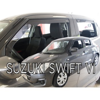 Ανεμοθραύστες Suzuki Swift (2017-2024) 5 πορτο - 4 τμχ εμπρός και πίσω, Heko