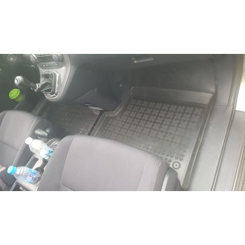 Λαστιχένια πατάκια HONDA CR-V III (2007-2012) - τύπου σκαφάκι - 3τμχ., Rezaw Plast