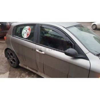 Ανεμοθραύστες Alfa Romeo 147 (2000-2010) - 5 πορτο - 4 τμχ. εμπρός και πίσω, Heko