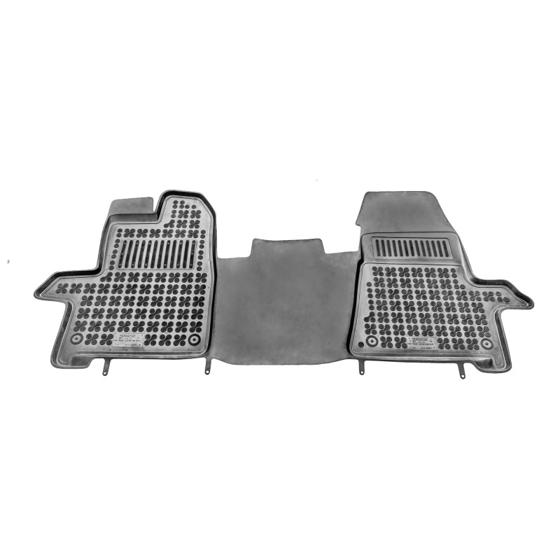Λαστιχένια πατάκια Ford Transit Custom (2013-2023) / Tourneo Custom (2013-2018) / Transit (2013+) - 2 θέσιο τύπου σκαφάκι - 1τμχ., Rezaw Plast