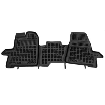Λαστιχένια πατάκια Ford Transit Custom (2013-2023) / Tourneo Custom (2013-2018) / Transit (2013+) - 3 θέσιο τύπου σκαφάκι - 1τμχ., Rezaw Plast