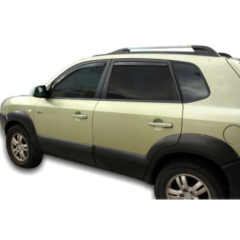 Ανεμοθραύστες Hyundai Tucson (2004-2010) 5 πορτο - 4 τμχ. εμπρός και πίσω, Heko