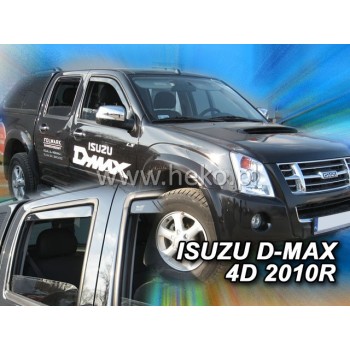 Ανεμοθραύστες Isuzu D-Max (2006-2012) 4 πορτο / Great Wall Steed 3, 5 - 4 τμχ. εμπρός και πίσω, Heko