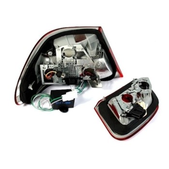 Πίσω φανάρια led Mercedes W210 E-Class (1995-2002) λευκό φλας - σετ 2τμχ.