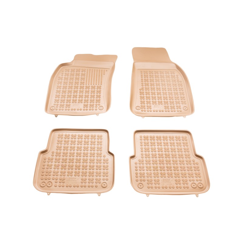 Λαστιχένια πατάκια Audi A6 (2004-2008) / A6 Allroad (2006-2011) - τύπου σκαφάκι - μπεζ - 4τμχ., Rezaw Plast