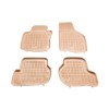 Λαστιχένια πατάκια VW Golf 5 / 6 / VW Jetta / Seat Leon (2004-2012) / VW Scirocco / Skoda Octavia 2 (2004-2013) - τύπου σκαφάκι - μπεζ - 4τμχ., Rezaw Plast