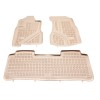 Λαστιχένια πατάκια HONDA CR-V II (2002-2006) - τύπου σκαφάκι - μπεζ - 3τμχ., Rezaw Plast