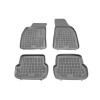 Λαστιχένια πατάκια AUDI A4 B6 / B7 (2001-2008) τύπου σκαφάκι - γκρι - 4τμχ., Rezaw Plast