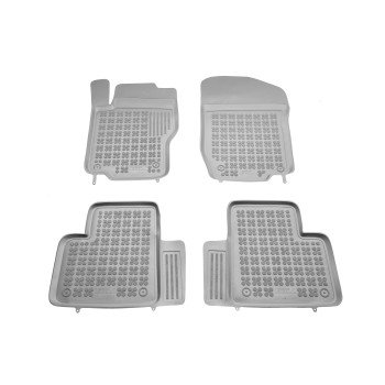 Λαστιχένια πατάκια MERCEDES ML W164 (2005-2011) / GL X164 (2006-2012) - τύπου σκαφάκι - γκρι - 4τμχ., Rezaw Plast