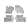 Λαστιχένια πατάκια CITROEN C4 I / II (2004-2018) / PEUGEOT 307 (2001-2008) - τύπου σκαφάκι - γκρι - 4τμχ., Rezaw Plast