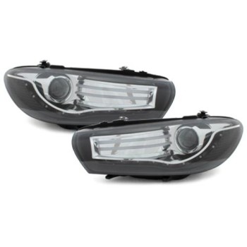 Φανάρια εμπρός Vw Scirocco (2008-2014) led - μαύρα , χωρίς λάμπες (Η7) - σετ 2τμχ. Φανάρια εμπρός Vw Scirocco (2008-2014) led - μαύρα , χωρίς λάμπες (Η7) - σετ 2τμχ.