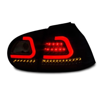 Πίσω φανάρια led VW Golf 5 - lightbar design - φιμέ - σετ 2τμχ.
