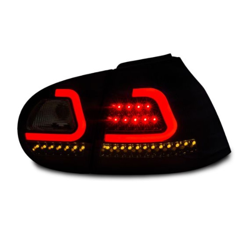 Πίσω φανάρια led VW Golf 5 - lightbar design - φιμέ - σετ 2τμχ.