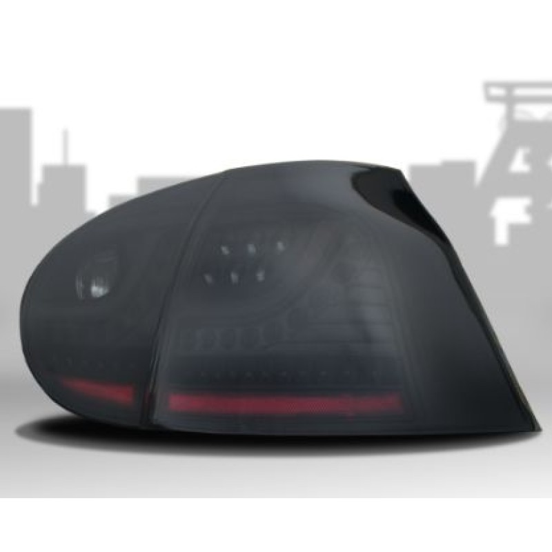 Πίσω φανάρια Vw Golf 5 τύπου led μαύρα - σετ 2τμχ.