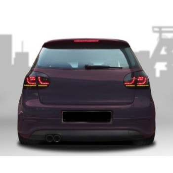 Πίσω φανάρια Vw Golf 5 τύπου led μαύρα - σετ 2τμχ.