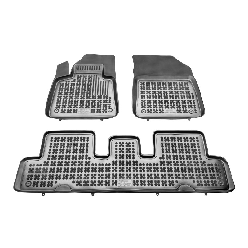Λαστιχένια πατάκια CITROEN C4 Picasso II / Grand Picasso II (2013-2018) / SpaceTourer (2018-2022) - 7 seats - τύπου σκαφάκι - 3τμχ., Rezaw Plast