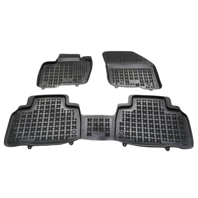 Λαστιχένια πατάκια FORD Edge II (2015–2023) - τύπου σκαφάκι - 3τμχ., Rezaw Plast