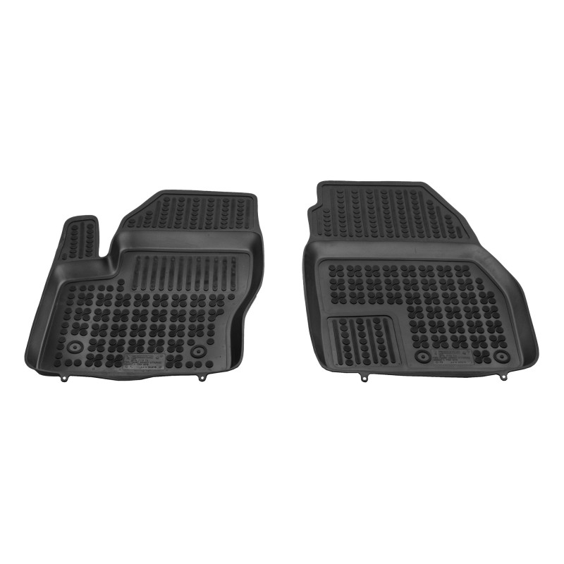 Λαστιχένια πατάκια Ford Transit Connect II (2013-2023) - front with an extra material on the driver side - τύπου σκαφάκι - 2τμχ., Rezaw Plast