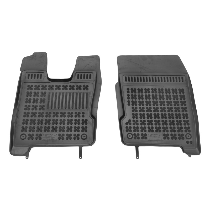 Λαστιχένια πατάκια IVECO EuroCargo III / IV (2008+) - front with an extra material on the driver side - τύπου σκαφάκι - 2τμχ., Rezaw Plast