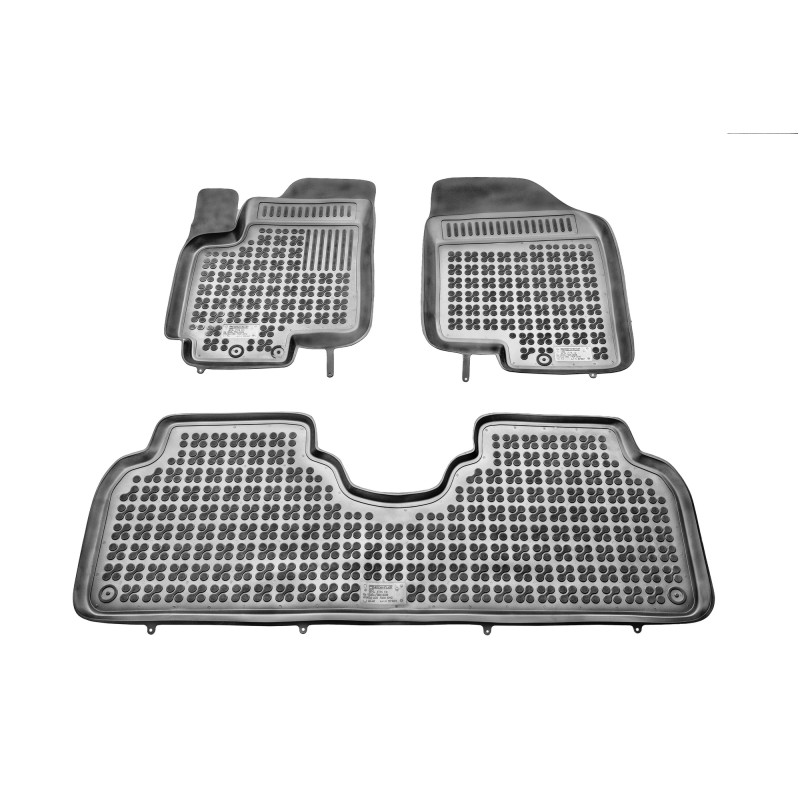 Λαστιχένια πατάκια HYUNDAI IX20 (2010-2018) / KIA Venga (2009-2017) - τύπου σκαφάκι - 3τμχ., Rezaw Plast