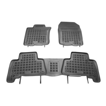 Λαστιχένια πατάκια TOYOTA Land Cruiser J150 IV (2009-2023) - τύπου σκαφάκι - 3τμχ., Rezaw Plast