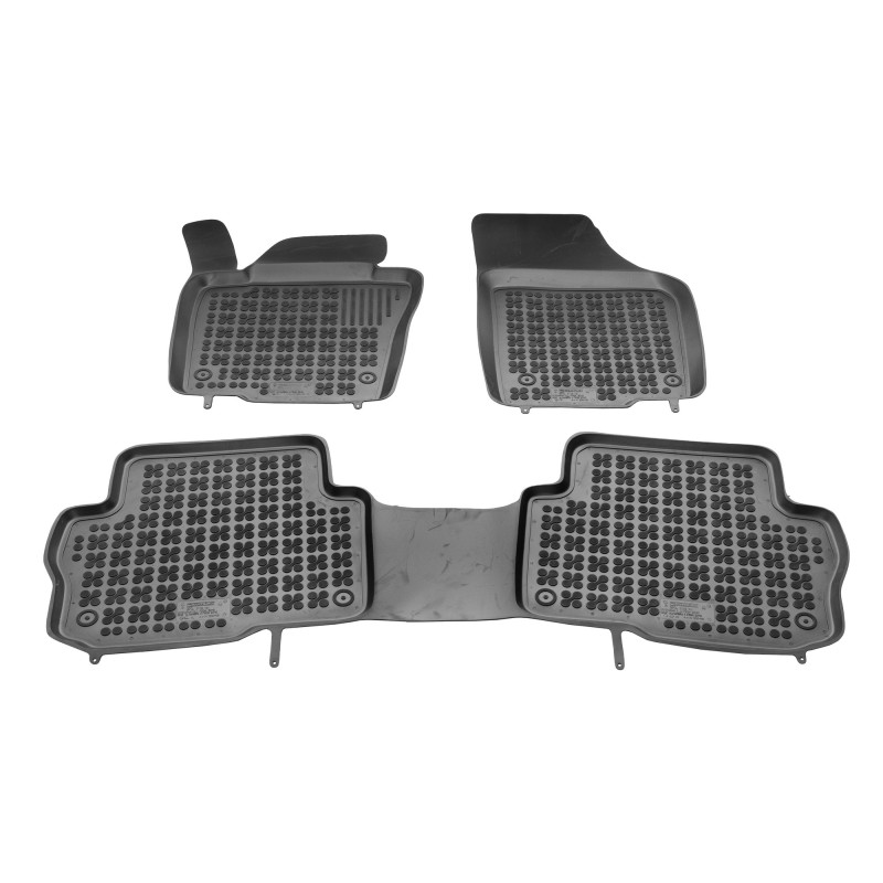 Λαστιχένια πατάκια Vw Sharan II (2010-2022) / Seat Alhambra (2010-2020) - 5 seats (front, middle) - τύπου σκαφάκι - 3τμχ., Rezaw Plast
