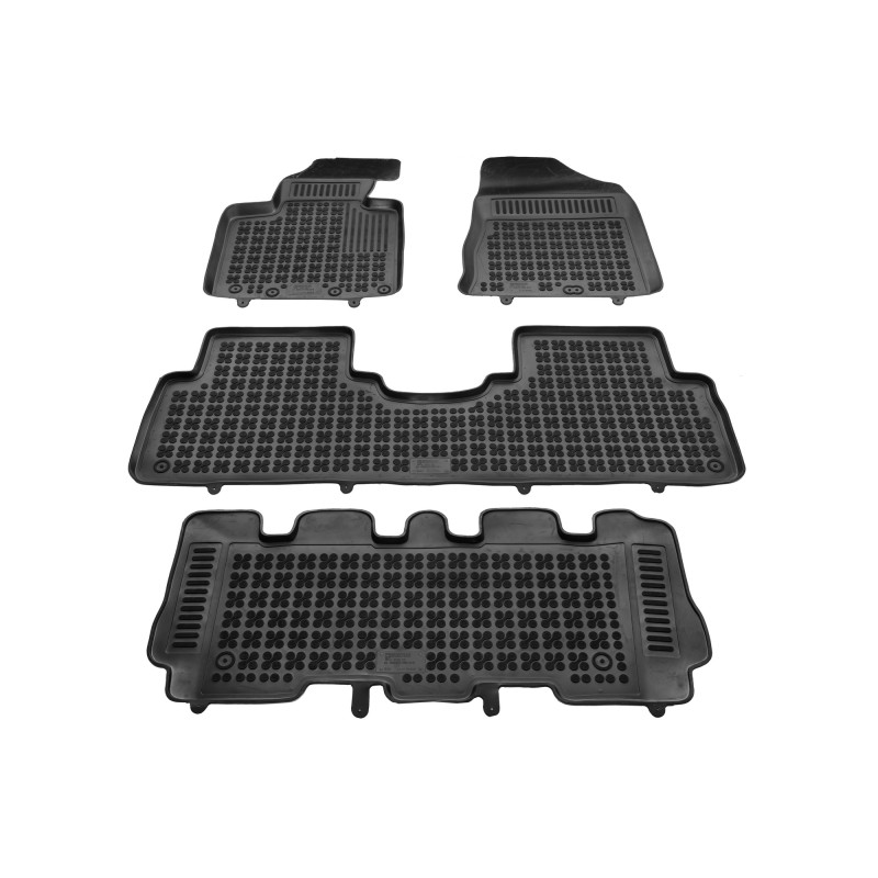 Λαστιχένια πατάκια KIA Sorento III (2015-2020) - 7 seats - τύπου σκαφάκι - 4τμχ., Rezaw Plast