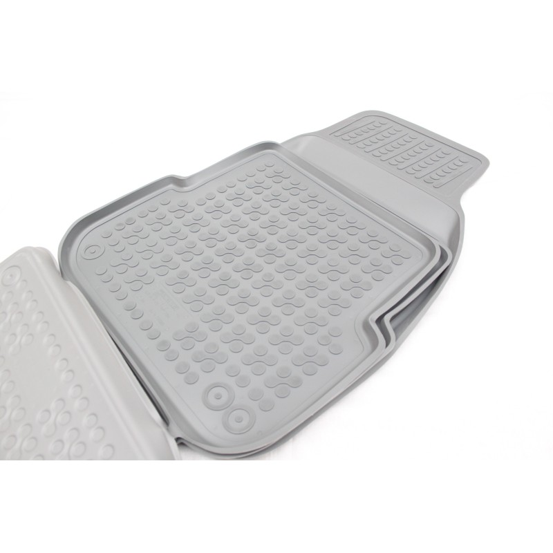 Λαστιχένια πατάκια Audi A6 (2004-2008) / A6 Allroad (2006-2011) - τύπου σκαφάκι - γκρι - 4τμχ., Rezaw Plast