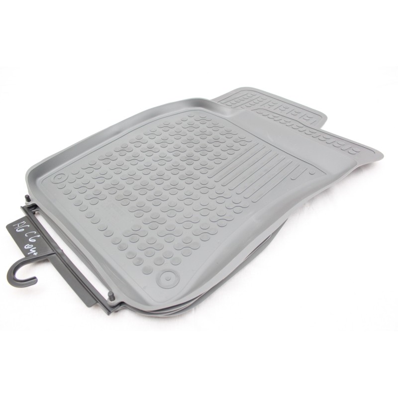 Λαστιχένια πατάκια Audi A6 (2004-2008) / A6 Allroad (2006-2011) - τύπου σκαφάκι - γκρι - 4τμχ., Rezaw Plast