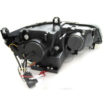 Φανάρια εμπρός BMW X5 (2007-2010) angel eyes - 3D Design , με λάμπες (Η1) - σετ 2τμχ.