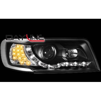 Φανάρια εμπρός Audi 100 C4 (1990-1994) led - μαύρα , με λάμπες (Η1) - σετ 2τμχ. Φανάρια εμπρός Audi 100 C4 (1990-1994) led - μαύρα , με λάμπες (Η1) - σετ 2τμχ.
