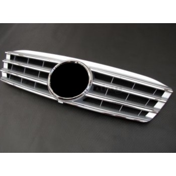 Μάσκα Mercedes W203 (2000-2007) - 4 γρίλιες χρωμίου Μάσκα Mercedes W203 (2000-2007) - 4 γρίλιες χρωμίου