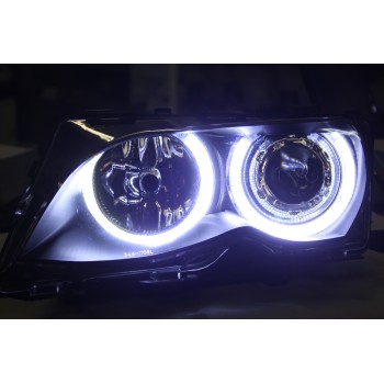 Φανάρια εμπρός BMW E46 sedan (2001-2005) - μαύρα , με λάμπες (Η7) - σετ 2τμχ. Φανάρια εμπρός BMW E46 sedan (2001-2005) - μαύρα , με λάμπες (Η7) - σετ 2τμχ.