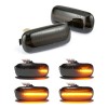 Led φλας Audi A4 B6 B7 (2001-2008) / A6 C6 (2004-2011) / A3 8P (2003-2013) - φιμέ με τρεχούμενο φλας - σετ 2τμχ.