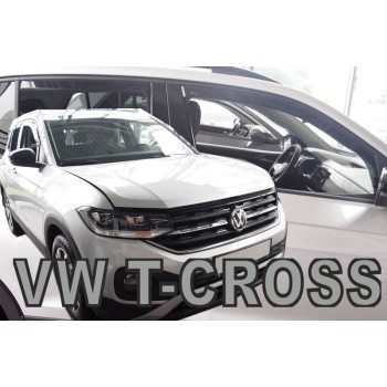 Ανεμοθραύστες VW  T-CROSS  (2019+) - 4 τμχ. εμπρός και πίσω, Heko