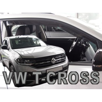 Ανεμοθραύστες VW T-CROSS 5D  (2019+) - 2 τμχ. εμπρός, Heko