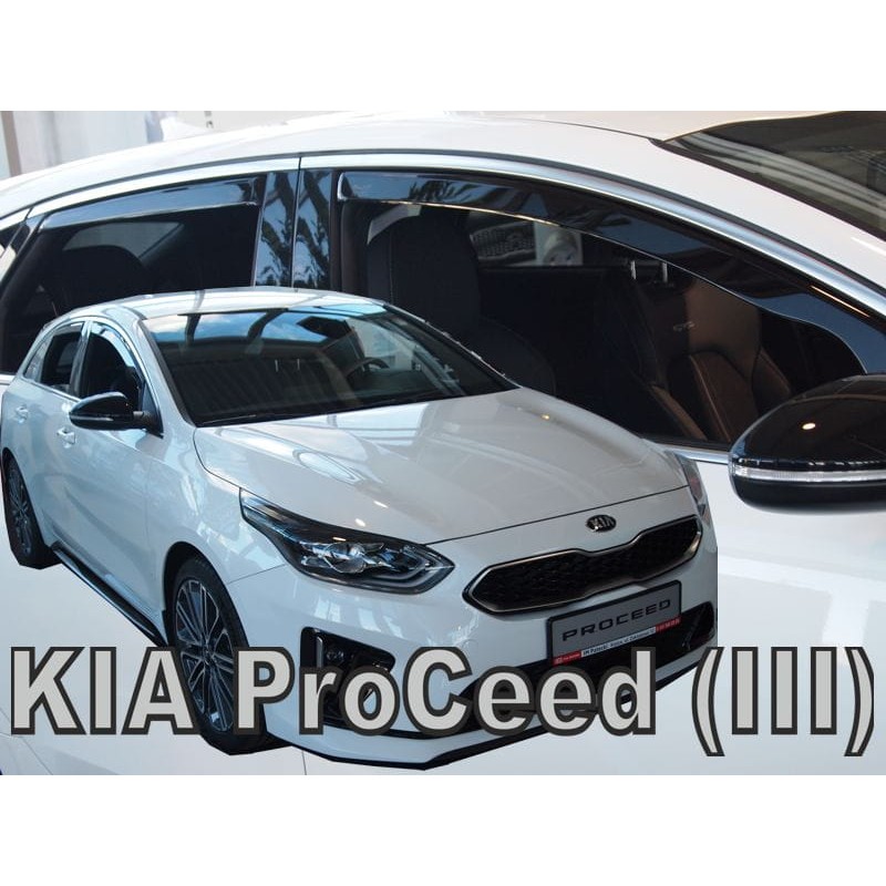 Ανεμοθραύστες Kia Pro Ceed (2019 - 2024) 5d - 4 τμχ. εμπρός και πίσω, Heko